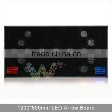 China supplier 1200*600mm aluminum traffic LED arrow board construction sign board