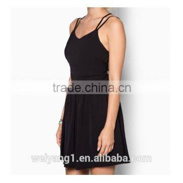 Love Cross Back Fit And Flare Dress Fashion Woman Sexy Dress