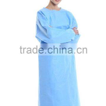 Disposable Surgical Isolation Gown, SMS Material, Blue,Surgeons Gown photo-3