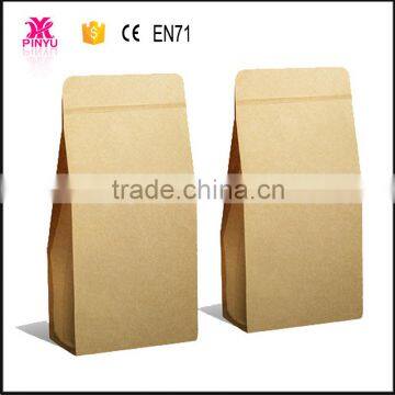 Custom cheapest recyclable brown kraft paper bag for food