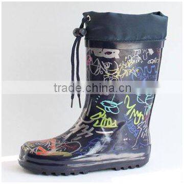 High quantity safety waterproof kids rubber rain boots