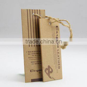 Full Color Printed Clothing Kraft Paper Hang Tag with String