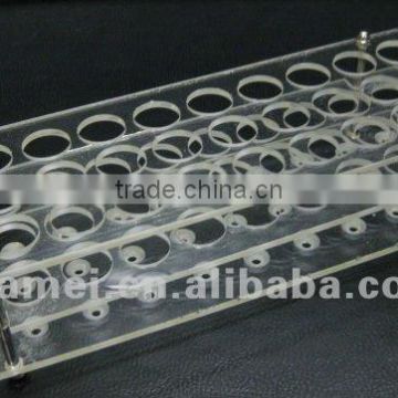 acrylic test tube rack,plexiglass test tube stand