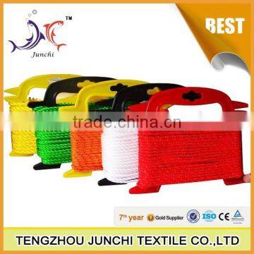 Junchi pp braided rope pp/polyester baler rope