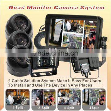 7inch rearview System with waterproof Car Auto Shutter Camera