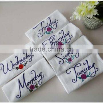 100% cotton table white cloth napkin dinner napkin