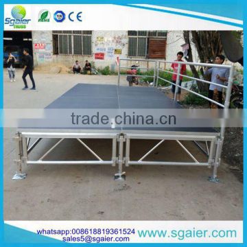 Black painting surface mobile stage,outdoor concert stage sale