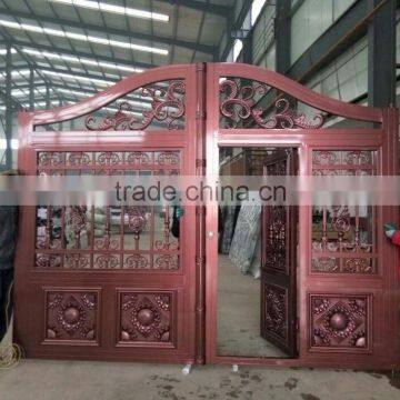 Wrought Iron/galvanized Powder Coated Steel/Iron/ Decorative Metal Gate Designs photo-2