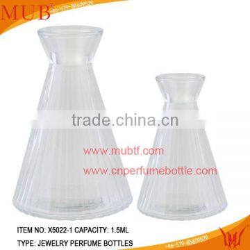 Cute Empty Perfume Glass Bottle With Glass Cap Perfume Bottle Set photo-2