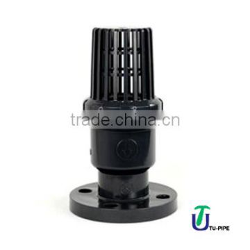 UPVC/ CPVC Flanged single union foot valves ANSI/dark gray foot valve