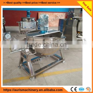 Industrial soap heater mixer tilting pot with agitator