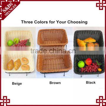 Guranteed Quality Stand Design 2-tier Rattan Bakery Display Racks photo-4