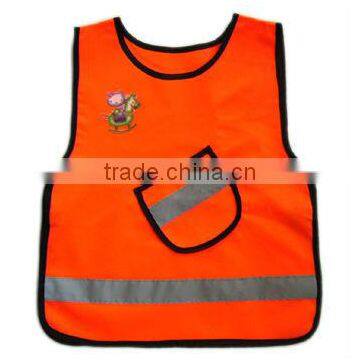 supply high quality orange safety vest with pockets