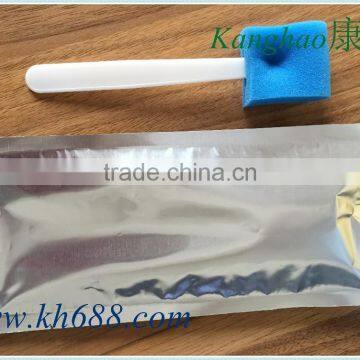 Factory directly sell latex free swab providone iodine scrub swabstick for doctor before surgical free sample