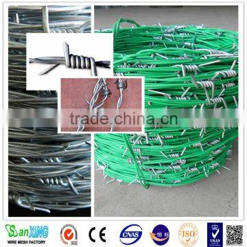 2016 pvc barbed wire grass farm protection