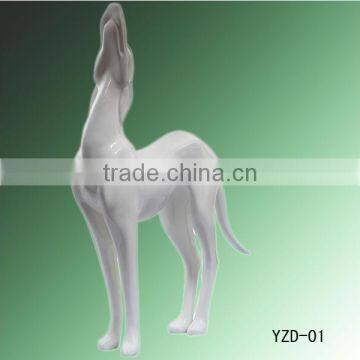 Dog mannequin for windows display decoration ,animal mannequin dummy for sale