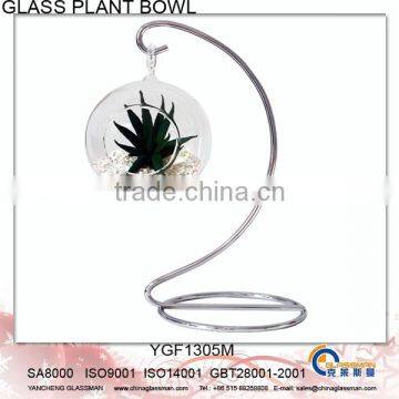 Hanging Glass Flower Pot For Decoration YGF1305M