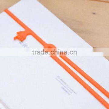 Elastic Band Fancy Gift Finger Style Bookmark Silicone Book Collection Band photo-5