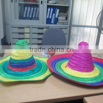 Mexican sombrero straw hat bamboo hat