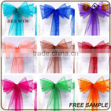 New Arrival Organza Fabric Chair Wedding Belts and Sashes photo-4