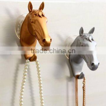 Wholesale Stock Horse Shaped Resin Decorate Sucker Wall Hook photo-2