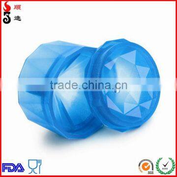 FDA /LFGB Trasparent Diamond Shaped Silicon Ice Mold