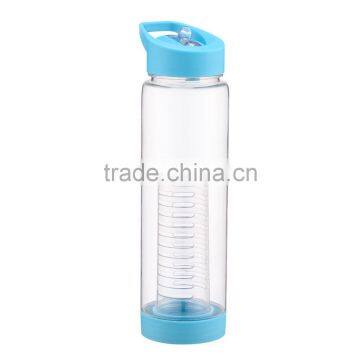 NO BPA Flip-top Leak Proof Infuser Fruit & Veggie Infusion Sports Water Bottle, 24 Oz photo-2