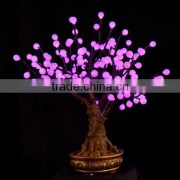 Christmas decoration artificial bonsai cherry led tree light