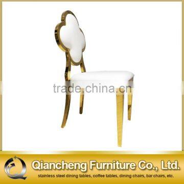 wholesale Hollow glodern stainless steel dining chair