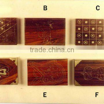Wood Gift Box, Wood Carving Box, Fine Brassinlay Box, Decorated Gift Boxes, Hand Carved Wood Box,