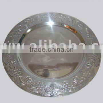 Stainless Steel Charger Plate,Metal Charger Plates,Designer Charger Plates