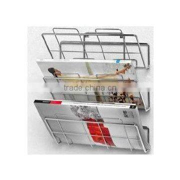 Metal 3-Tier Wall-Mount File Holder and Magazine Rack