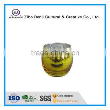 Wholesale Custom Gold Glass Candle Holder for Home Goods photo-2