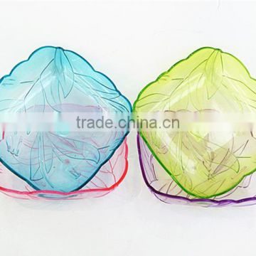 Crystal plastic fruit dish beautiful plastic plate