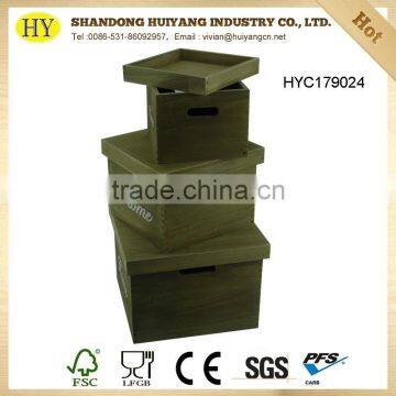 Vintage Wood Boxes With Lid Wholesale photo-2