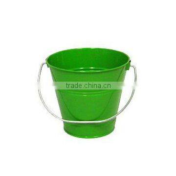 Red Metal Children Bucket With Handle photo-6