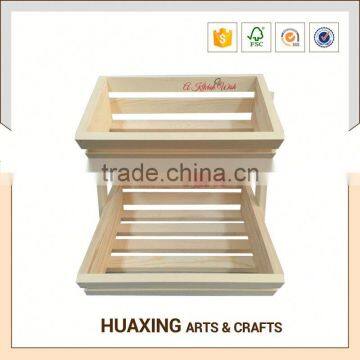 Large Capacity Wooden Fruit Basket Holder photo-5