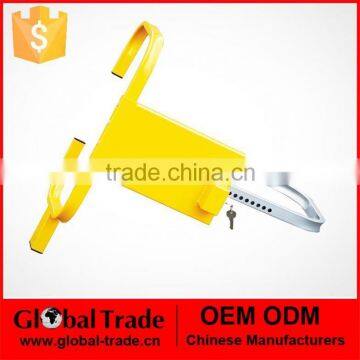 A1976 Heavy Duty Wheel Lock / Clamp Easy To Assemble Alloy Steel Keys Caravan Trailer Tyre Lock