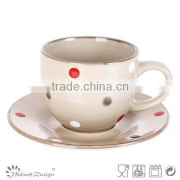 Cup Saucer Handpainting Top Sale With Dots photo-3