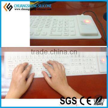 TRANSPARENT WATERPROOF DUSTPROOF SILICONE USB COMPUTER KEYBOARD photo-4