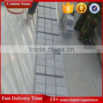 Cube Pattern Grey Mesh Backed Cobblestone Pavers Flooring photo-3