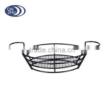 Chrome Wire Oval Bread Basket photo-3