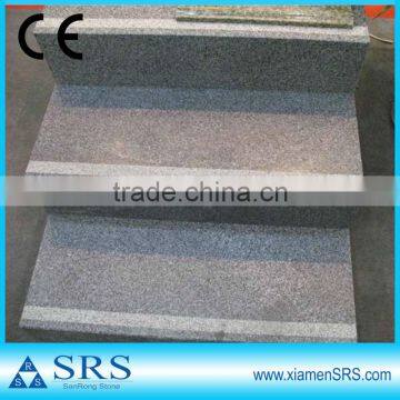 Polished granite stair