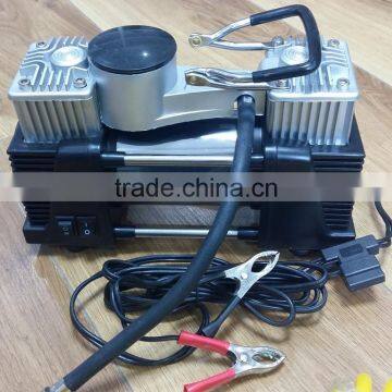 12v 2 Cylinder Automatic Car Tire Inflation Tools Tyre Inflator Portabe Car Mini Compressor Air Pump photo-3