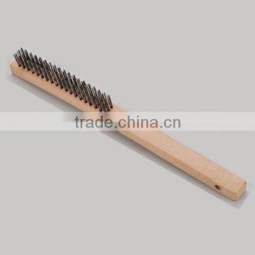 2016 the newest style SJIE3029-1 high quality wooden handle industrial steel wire brush