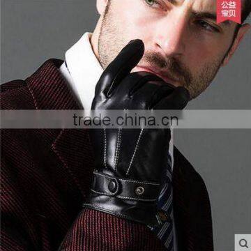 Hot Selling Men's PU Waterproof Leather Gloves photo-2
