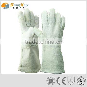 35cm cowhide leather long welding gloves