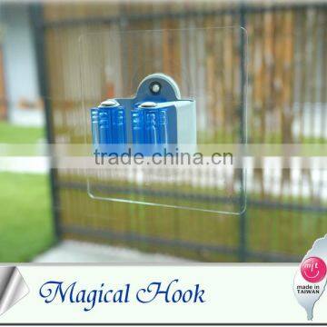 Removable mop handle holder reusable broom holder