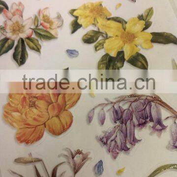 Rose & Lily Design Sticker, Classic Decorative Shinny Glitter Sticker photo-5