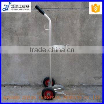 Professional Hospital Aluminum Oxygen Gas Cylinder Trolley Cart for Sale photo-2